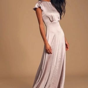 Lulu's Soft Mauve Wedding Gown